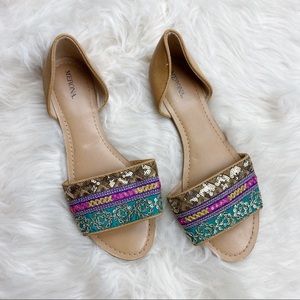 Embroidered Sandals